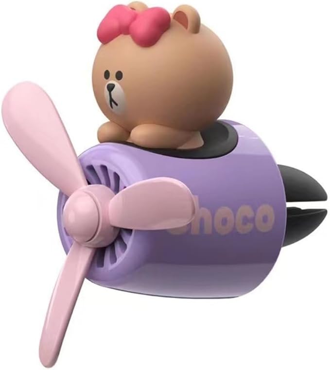DAYUJIAN Cute Car Diffuser - Rotating Propeller Air Outlet Vent Fresheners, Aromatherapy Ornament, Air Freshener for Cars