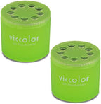 2x Round Can Style 2.5" Diameter, 2.128" Height Shampoo Scent VicColor Air Freshener Odor Smell Eliminator Deodorize For Interior Indoor Car Vehicle Bathroom Restroom Home Office Universal