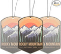 Outdoor Adventure Car Air Freshener 3 Pack Scented With Premium Oils By Fresh Fresheners (Rocky Mountain National Park)