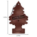 LITTLE TREES Car Air Freshener | Hanging Tree Provides Long Lasting Scent for Auto and Home | Leather, 24 Air Fresheners
