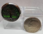 (JUMBO Tree of Life) 38mm (1-1/2 in. dia.) Stainless Steel. 1 Essential Oil and 7 Pads.