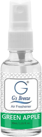 G’s Breeze Green Apple Air Freshener - Long-Lasting Refreshing Fragrance for Home, Car, Offices - 48 Hours of Fruity Scent of Crisp Apple Fruity - Oil Burner Compatible and Pet-Friendly
