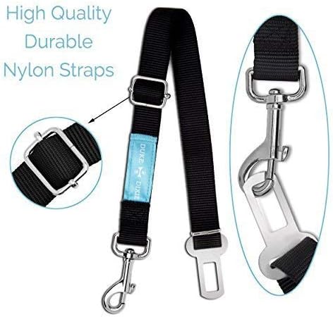 Dog Seat Belt Pet Dog Cat Car Seatbelt Safety Tether - 2 Pack - Adjustable Harness Belts Pet Leash - Heavy Duty Nylon Seatbelts - Universal Fit Cars Truck SUV