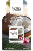 Yankee Candle Car Jar Ultimate, Coconut Beach, Automotive Hanging Air Freshener Deodorizer with Long Lasting Tropical Scent for Vehicles and Small Spaces, 0.96 Ounce (Pack of 6)