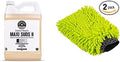 Chemical Guys CWS_1011M Car Wash Starter Bundle - Maxi-Suds II Foaming Car Wash Soap, 128 oz (1 Gallon), Strawberry Scent + Green Chenille Wash Mitt (2 Items) Works on Cars, Trucks, SUVs, RVs & More