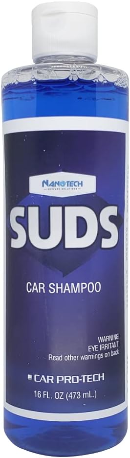 Nanotech Surface Solutions Suds Car Shampoo - Car Wash Soap - Cleans Without Scratching, Safe on Paint Sealants & Ceramic Coatings - Works With Foam Cannons or Buckets - 16 Fl. Oz.