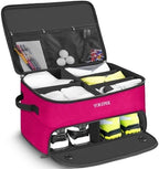 YOREPEK 2 Layer Golf Trunk Organizer, Golf Gifts for Men with Separate Ventilated Compartment for 2 Pair Shoes, Waterproof Car Trunk Locker for Balls, Tees, Clothes, Gloves, Gifts for Golfers