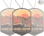 Outdoor Adventure Car Air Freshener 3 Pack Scented With Premium Oils By Fresh Fresheners (Grand Canyon National Park)