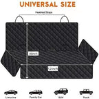Dog Car Seat Cover for Back Seat Waterproof Bench Seat Cover Protector Nonslip Durable Soft Pet Dog Back Seat Cover for Car, Truck, & SUV (Black)