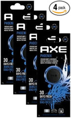 AXE Air Freshener Mini Vent Clip, Odor Eliminator, Air Purifier Provides A Long Lasting Scent (0.7 Fl Oz (Pack of 4), Phoenix)