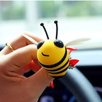 2PCS Little Bee Car Air Vent Clip, Automobile Perfume Air Conditioning Vent Accessories, Cute Car Air Freshener Gift (yellow)