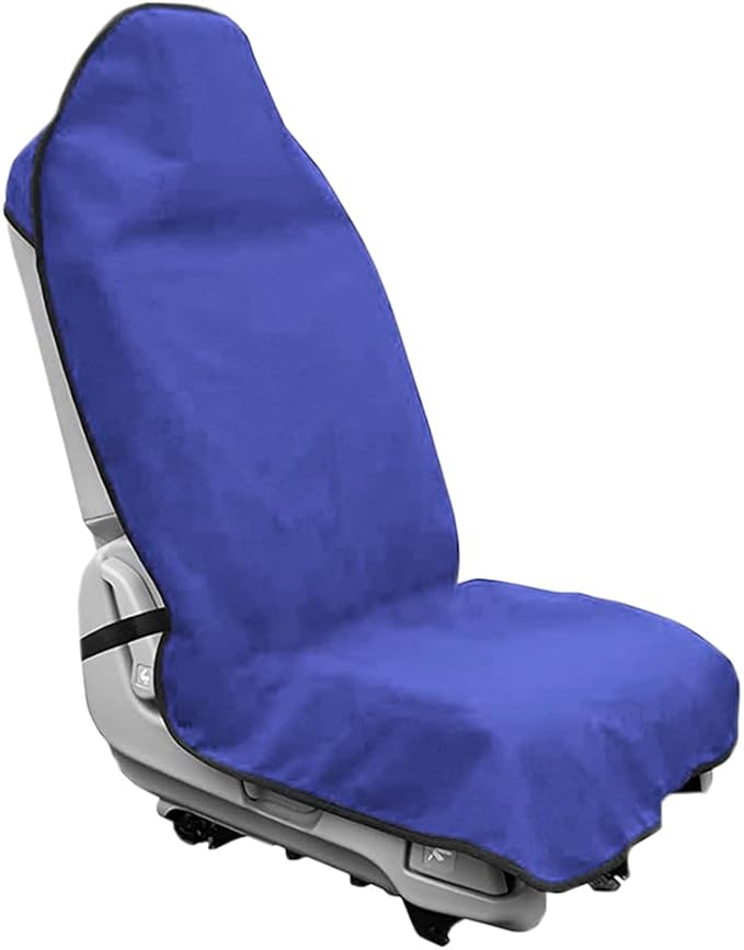 Waterproof Sweating Car Seat Cover for Post Gym Workout, Running, Swimming, Beach and Hiking, Universal Fit Non-Slip Bucket Seat Protector for Cars SUV Trucks, Machine Washable (Blue)