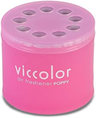 2x Round Can Style 2.5" Diameter, 2.128" Height White Musk Scent VicColor Air Freshener Odor Smell Eliminator Deodorize For Interior Indoor Car Vehicle Bathroom Restroom Home Office Universal