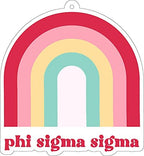 Sorority Shop Phi Sigma Sigma - Rainbow Air Freshener - 2/Pack - Flowers & Sunshine Scent