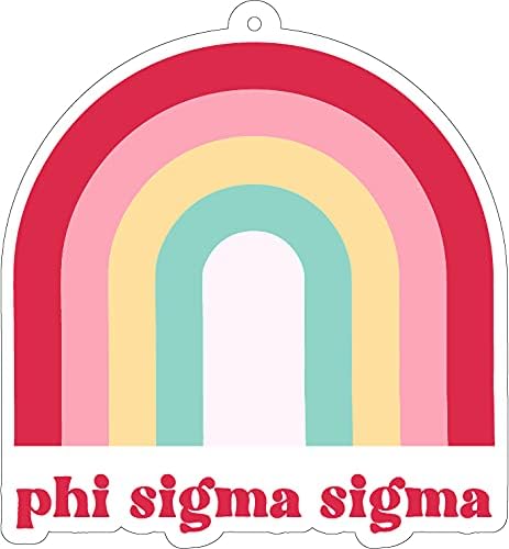 Sorority Shop Phi Sigma Sigma - Rainbow Air Freshener - 2/Pack - Flowers & Sunshine Scent