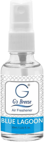G's Breeze Blue Lagoon Air Freshener - Refreshing Tropical Oasis Fragrance - Invigorating Scent Inspired by Crystal-Clear Water & Exotic Escapes - Long-Lasting Freshness for Home, Car, or Office