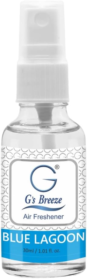 G's Breeze Blue Lagoon Air Freshener - Refreshing Tropical Oasis Fragrance - Invigorating Scent Inspired by Crystal-Clear Water & Exotic Escapes - Long-Lasting Freshness for Home, Car, or Office