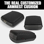 KMMOTORS Center Console Armrest Cover Compatible with RAM Classic 1500 2500 3500 (2019, 2020, 2021, 2022, 2023, 2024, 2025) – Black – Full Floor Console Only