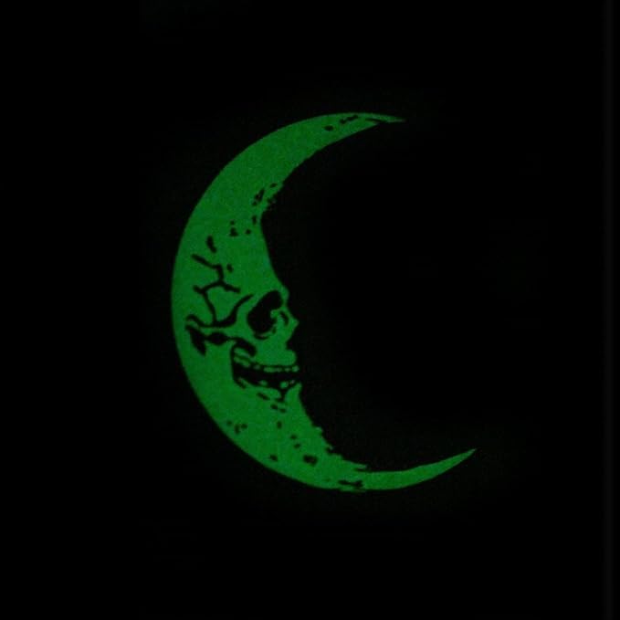 kreepsville 666 Hanging Horror Car Air Freshener Spooky Scent (Skull Crescent Moon Glow)