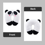 Travel Pillow for Kids, Cute Animal Neck Pillow Support U Shaped Cushion Plush Soft Rest Reading Pillows Sleeping Pillows for Airplane Train Car (Color:Panda)