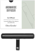 Edens Garden Aromaride Clip-On Car Essential Oil Diffuser Portable Air Freshener with 4 Scent Sticks, Vent Clip Accessory, Essential Oil Diffuser Black