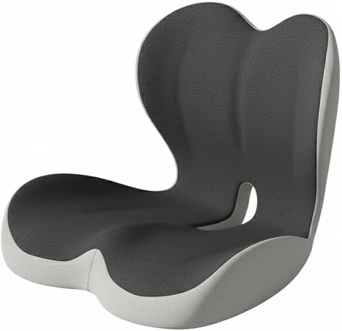 Memory Foam Office Chair Cushion for Sciatica Pain Relief – Ergonomic Seat Cushions for Office Chairs, Desk Chair Cushion & Lumbar Support for Car, Airplane Seat Cushion for Back Pain