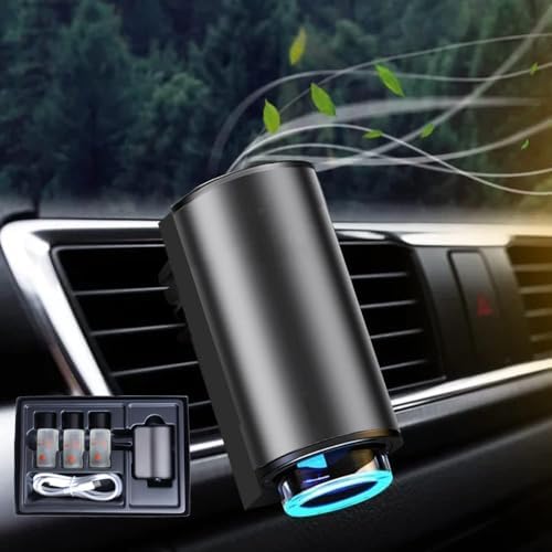 Smart Car Air Freshener Diffuser, Aromatizante para Carro Inteligente Intelligent Car Aroma (Lemon/3pcs Oils)