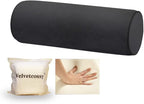 Memory Foam Pillow 16X6 Inch for Sleeping, Neck Pain Relief, Side Back Stomach Sleeper, Car or Office Chair Sofa,Support Pillow for Posture & Comfortable Spine Position (Black