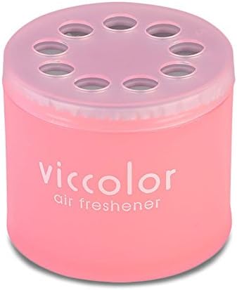 2x Round Can Style 2.5" Diameter, 2.128" Height Angel Snow Scent VicColor Air Freshener Odor Smell Eliminator Deodorize For Interior Indoor Car Vehicle Bathroom Restroom Home Office Universal