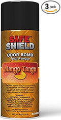 Generic Mango Tango Odor Bombs for Car Interiors - Automotive Odor Bomb with Exotic Mango Fragrance - Eliminates Unwanted Odors and Deodorizes - 6 Ounce Can, Pack of 3