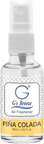 G's Breeze Piña Colada Air Freshener - Tropical Coconut & Pineapple Scent - Long Lasting Fragrance, Uplifting Aroma - Ideal for Home, Office & More - For a Fun, Refreshing & Inviting Atmosphere