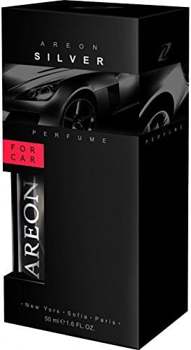 AREON Air Freshener Car Perfume (50ML 1,7 FL. OZ, SILVER)