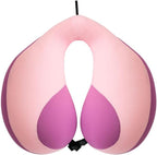 MOOB Kids Travel Neck Pillow Traveling Gifts for Toddler & ChildrenToddler Neck Pillow for Carseat & Airplane, Kids Travel Pillow Light Pink