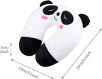Travel Pillow for Kids, Cute Animal Neck Pillow Support U Shaped Cushion Plush Soft Rest Reading Pillows Sleeping Pillows for Airplane Train Car (Color:Panda)