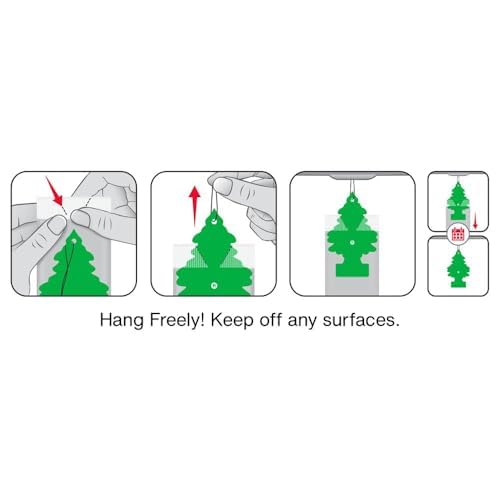 Little Trees Car Air Freshener | Hanging Tree Provides Long Lasting Scent for Auto and Home | Mango Berry Smoothie, 24 Air Fresheners