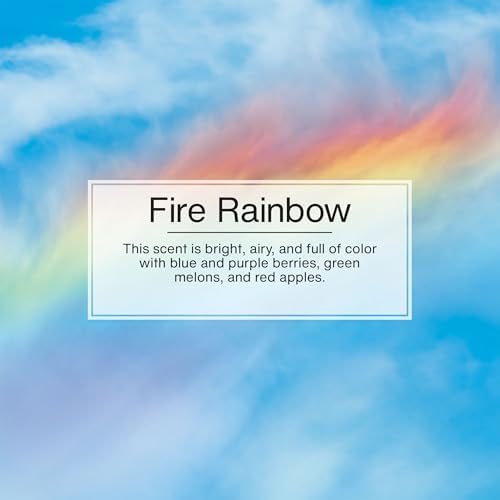 LITTLE TREES Car Air Freshener | Hanging Tree Provides Long Lasting Scent for Auto and Home | 24 Air Fresheners |Fire Rainbow