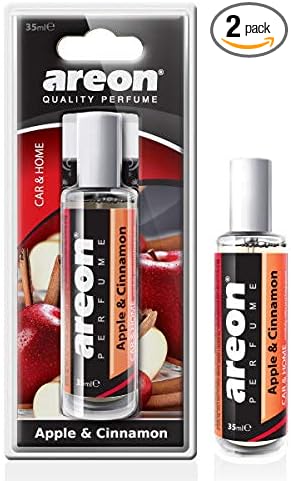 Areon CAR Perfume 35 ml I Car & Home Air Freshener Spray I Apple & Cinnamon Scent I (Pack of 2)