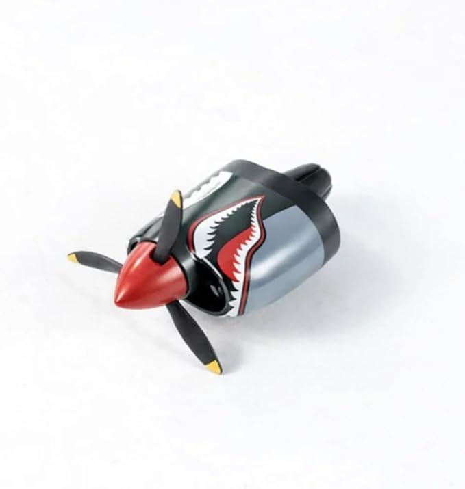 P-40 Warhawk Creative Propeller Car Decor, 2026 Upgraded P-40 Warhawk Car Air Freshener, Creative Fighter Car Air Freshener (Yellow)