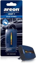Areon VENT 7 Car Perfume Vent Clip AC and Fan Air Freshener, Blue Stones Scent