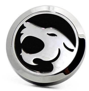 (Panther) 30mm Car Aromatherapy Essential Oil Diffuse Stainless Steel Locket Air Freshener with Vent Clip 7 Pads 1 Oil Included