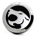 (Panther) 30mm Car Aromatherapy Essential Oil Diffuse Stainless Steel Locket Air Freshener with Vent Clip 7 Pads 1 Oil Included