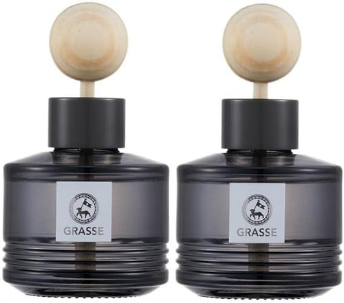 2 Pack Bullsone Grasse Diffuser, Natural Essential Oil Air Freshener for Car & Home, BlackBerry & Cherry Scent, 3.55oz