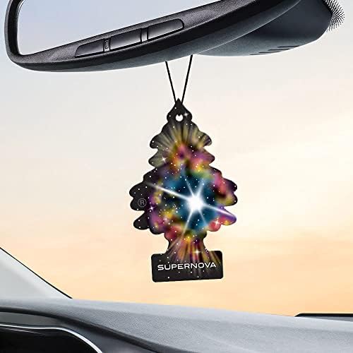 LITTLE TREES Car Air Freshener | Hanging Tree Provides Long Lasting Scent for Auto and Home | 24 Air Fresheners |Supernova