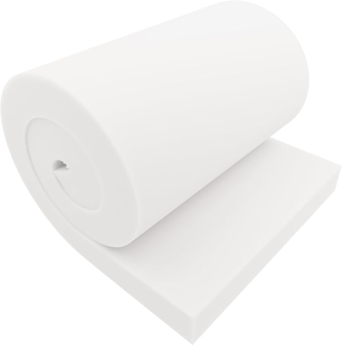 GoTo Foam 3" Height x 24" Width x 72" Length 36ILD (Semi-Firm) Upholstery Cushion Made in USA