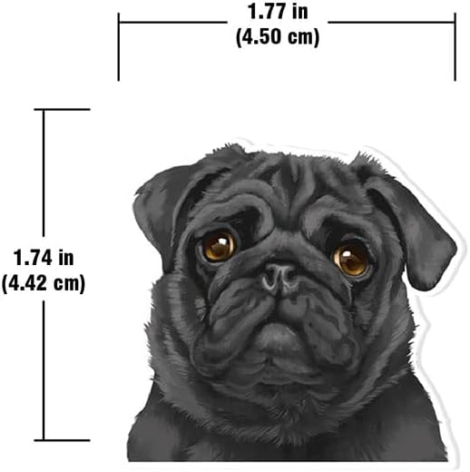 WIRESTER Set of 2 Fresh Scented Car Air Freshener Vent Clip, Decorative Accessories, Interior Decoration for Cars - Shih Tzu, Puppy, Pug Dogs, Bulldogs, Cats, Silkie, Cochin, Dutch Bantam Chickens