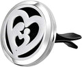 Wild Essentials Mother’s Heart Essential Oil Car Vent Diffuser, Stainless Steel Locket Pendant with 12 Color Refill Pads, Customizable Color Changing Air Freshener for Aromatherapy