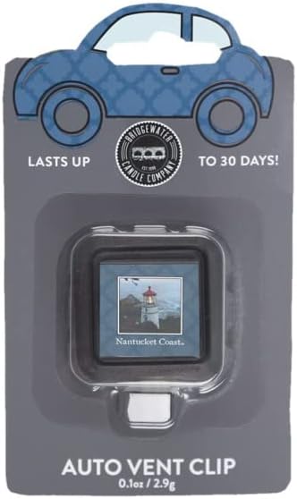 Bridgewater Candle Auto Vent Clip Long Lasting Car Air Freshener - Nantucket Coast
