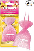 AREON Pearls I Car & Home Hanging Air Freshener I Quality Perfume I Vanilla Bubble (Pack of 3)