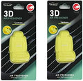 FH Group Air Freshener Vent Clips, Mini Car Seat Covers Design, (Lemon Scent)-2PK