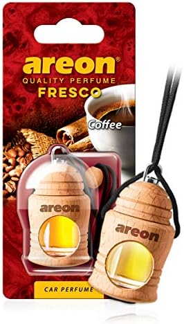 AREON Fresco FRTN27 Hanging Car and Home Air Freshener, Coffee (Pack of 12)